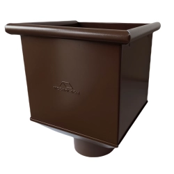 Kosz zlewowy, kosz spustowy do rury spustowej - BRĄZ Ral 8017